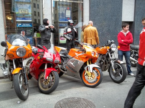 Laverda - the old and the new.JPG