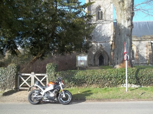 My XB by East Tisted Church.JPG